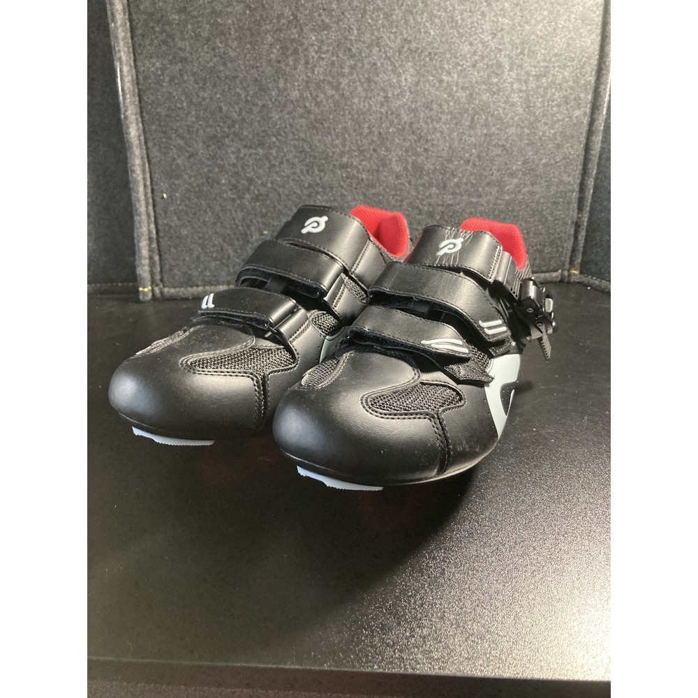 Peloton PL-SH-B-43 Mens Size 43 US 10 Cycling Spin Bike Shoes Black White Red